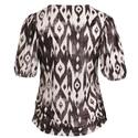 Enjoy Womenswear 183895/091 Zwart Print shirt met ballonmouw