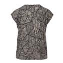 Enjoy Womenswear 472716/091 Zwart Print blouson devore v-hals
