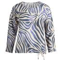 Enjoy Womenswear 475332/164 Rafblauw blouson allover dierenprint