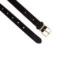Legend 25210/999 Black Suede riem 2,5 cm gouden buckl