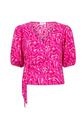 Lofty Manner PD13/Pink Swirl Print Adelina blouse