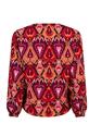 Lofty Manner PI01/Heart Ikat Print Livie blouse