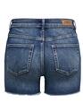Only 15196303/Dark Blue Denim Blush mid SK raw shorts NOOS
