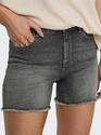 Only 15196303/Medium Grey Denim Blush mid SK raw shorts NOOS
