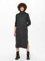 Only 15214595/Dark Grey Melange Brandie LS rollneck dress NOOS