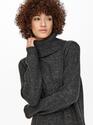 Only 15214595/Dark Grey Melange Brandie LS rollneck dress NOOS