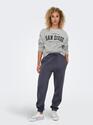 Only 15254183/Light Grey Melange Sweat LS crewoversize NOOS