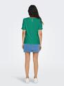 Only 15289686/Deep Green Sandra SS puff top