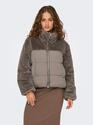 Only 15292945/Walnut Wanja fur puffermix jacket