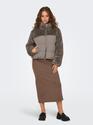 Only 15292945/Walnut Wanja fur puffermix jacket