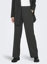 Only 15304267/Dark Grey Melange Brie MW straight pant 32"