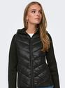 Only 15311247/Black Sophie mix fitted hood jacket