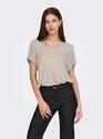 Only 15315976/Pumice Stone Carrie SS glitter top