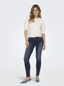 Only 15318738/Blue Black Denim Blush mid skinny REA409 NOOS