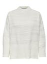 Only 15324514/Cloud Dancer Lima LS loose struc highneck