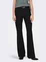 Only 15324878/Black Travel MW flared pant 32"