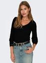 Only 15327671/Black Leelo LS v-neck