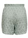 Only 15327704/Aqua Gray Julia pull string shorts