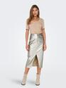 Only 15328037/Silver Lola-elyna HW metal long skirt