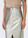 Only 15328037/Silver Lola-elyna HW metal long skirt