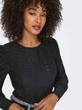 Only 15328203/Black Sandra LS puff top NOOS