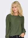 Only 15328203/Riffle Green Sandra LS puff top NOOS