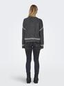 Only 15330089/Dark Grey Melange Amanda life LS o-neck