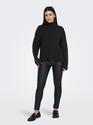 Only 15330680/Black Queenie LS contrast high neck