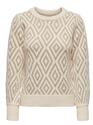 Only 15332139/Birch Pale Gold Fie LS o-neck