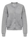 Only 15336901/Light Grey Melange Naomi LS bomber sweat