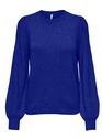 Only 15336937/Clematis Blue Katia LS structure puff o-neck