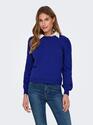 Only 15336937/Clematis Blue Katia LS structure puff o-neck