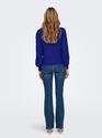 Only 15336937/Clematis Blue Katia LS structure puff o-neck