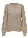 Only 15336937/Feather Gray Katia LS structure puff o-neck