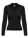 Only 15344231/Black Nima life LS polo pullover