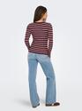 Only 15344579/Mauve Wine Louisa LS pullover