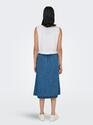 Only 15346503/Bright White Jakiri linen SL emb vest