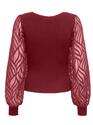 Only 15350562/Cabernet Julie LS rib mix o-neck