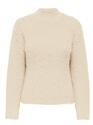 Only 15350651/Cloud Dancer Lulu LS rib highneck