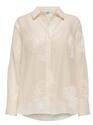 Only 15350694/Cloud Dancer Oregon anna life LS emb shirt