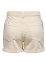 Only 15354412/Ecru Josephine stretch emb shorts