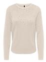 Only 15355228/Birch Anabella LS bling o-neck
