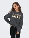 Only 15356179/Phantom Love Tammie LS leo print o-neck