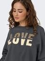 Only 15356179/Phantom Love Tammie LS leo print o-neck