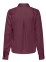 Only 15356386/Mauve Wine Zora LS satin shirt
