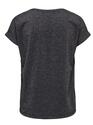 Only 15356991/Black Silver Moster glitter SS top NOOS