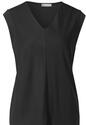 Street One 323329/16693 Silk look v-neck shirt