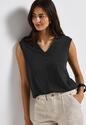 Street One 323329/16693 Silk look v-neck shirt