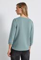 Street One 323879/17020 V-neck silk look shirt 3/4mw