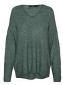 Vero Moda 10233357/Balsam Green Crewlelife LS v-neck NOOS